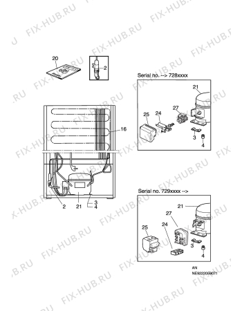 Взрыв-схема холодильника Electrolux EUC26251W - Схема узла C10 Cold, users manual